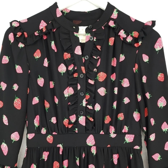 Kate Spade Tossed Berry Shirtdress in Picnic Perfect - Picture 2 of 8